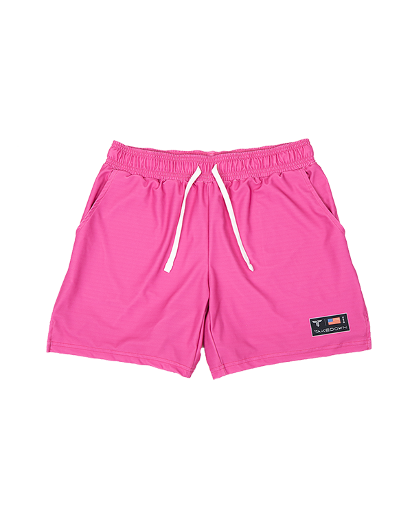 Pop Pink Core Gym Shorts (5