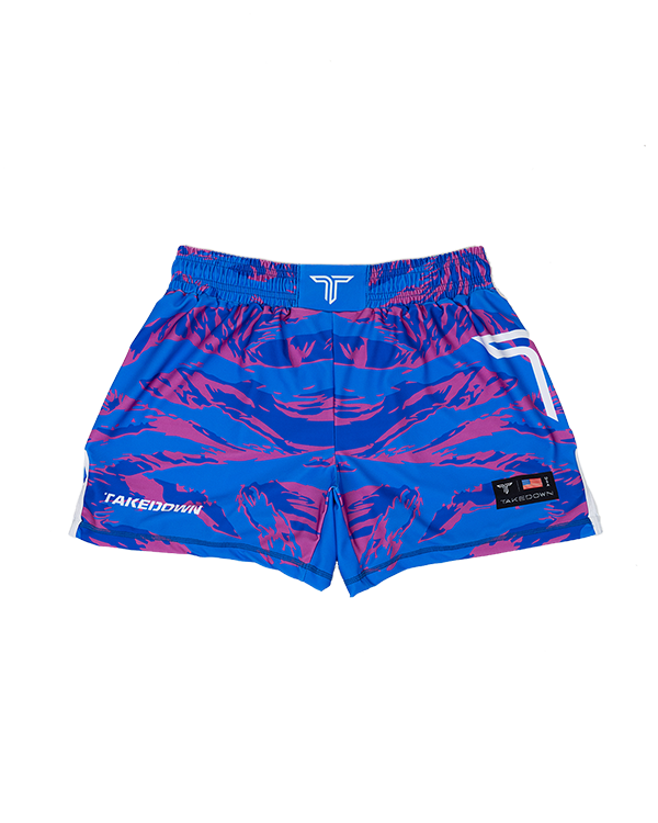 Cotton Candy Jungle Camo Fight Shorts (5