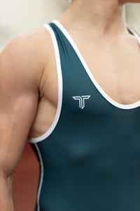 Forest Green Core Wrestling Singlet